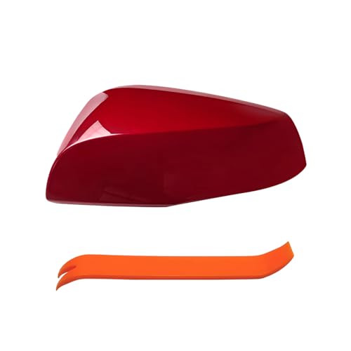 Left Driver Side Mirror Cover Cap Compatible with Toyota Rav4 2020-2023 Red, NOT for LE & Hybrid LE - color: Red, size: Left Driver Side