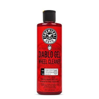 Chemical Guys Diablo Gel Oxygen Infused Foam Wheel & Rim Cleaner, Concentrated Car Wheel Cleaner Safe on All Finishes, Removes Brake Dust, Dirt, Grime, for Cars, Trucks, SUVs, Motorcycles & RVs, 16 oz - style: Diablo Gel 16 oz