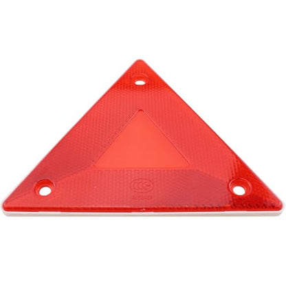 TAODAN 10PCS 6x5.2inch Red Plastic Safety Reflective Warning Sign Slow Moving Vehicle Triangle Safety Sign for Outdoor Trucks Car Golf Carts