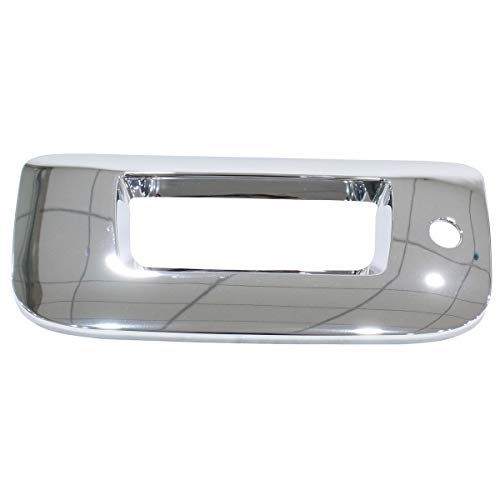 NewYall Pack of 4 Chrome Exterior Outside Outer Door Handle and 2 Upper Half Mirror and Trunk Liftgate Tailgate Handle Cover for Chevrolet Silverado 2007-2014