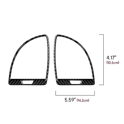 Car Air Vent Outlet Cover Decals for 2011 2012 2013 2014 Chrysler 300 / 300C / 300S / Limited/Base Accessories Carbon Fiber Interior Stickers - color: Air Vent Outlet，2011-2014