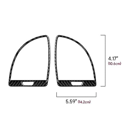 Car Air Vent Outlet Cover Decals for 2011 2012 2013 2014 Chrysler 300 / 300C / 300S / Limited/Base Accessories Carbon Fiber Interior Stickers - color: Air Vent Outlet，2011-2014