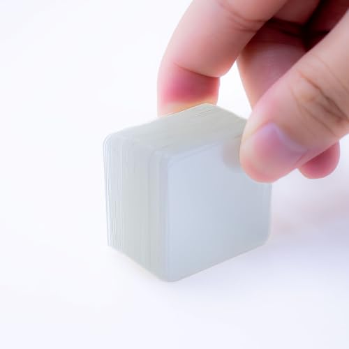 50PCS Double Sided Adhesive Pads for Mounting, 1-3/8inch Two Sided Pre-Cut Square Tape, Sticky Tack Double Sided Tape for Walls Hanging, (1-3/8inch X1-3/8inch X 0.52MM) - size: 1-3/8inch X 1-3/8inch X 0.02inch