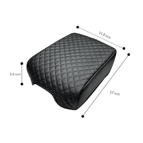 Zxiaochun Center Console Cover for 2021 2022 2023 2024 2025 2026 Ford F150, Armrest Lid Leather Protector, Middle Console Cushion Interior Accessories (Bucket Seat Only) - size: For 2021+ F150 Bucket Console