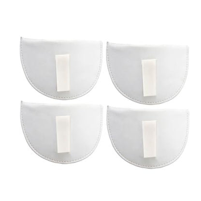 SZMUHLNY 2 Pairs Shoulder Pads for Women Clothes,No-Sewing Required Anti-Slip Detachable Reusable Soft Sponge Shoulder Pads for Men Blazer Clothes Sewing Accessories - color: 2 pack/White,White