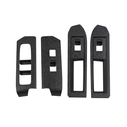 Window Lift Panel Cover for Toyota Tacoma 2024 2025 2026 Interior Accessories (NOT Fit 4-Runner) Center Console ABS Door Handle Switch Decor Trim Black Wood - color: Black Wood, size: 2024 Up- Window Lift Cover