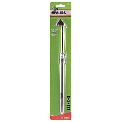 Slime 2021-A Tire Gauge, Dual Head, Pencil Gauge, Truck & SUV, 10-150 psi - size: Large, style: Pencil