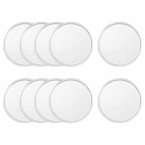 10 Pcs Round Anti-Slip Mat, 3.15" Diameter Phone Grip Pad Non-Slip Silicone Mat Anti-Skid Holder for Phone Keys Sunglasses Electronic Devices, Clear - color: Clear, size: 3.15"