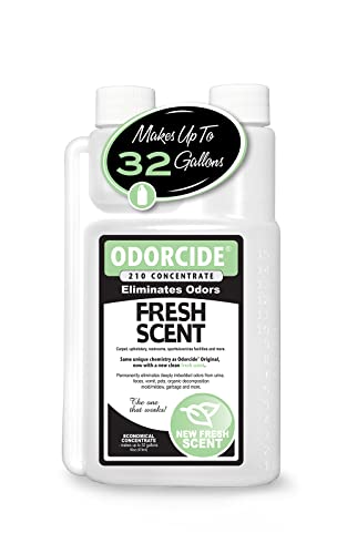 Odorcide Odor Eliminator Concentrate: Odor Eliminator for Strong Odor on Carpets, Hardwood & More - Smoke, Sweat & Pet Odor Eliminator for Home w/Non-Enzymatic Formula - Fresh Scent - 16 oz - size: 16 Oz