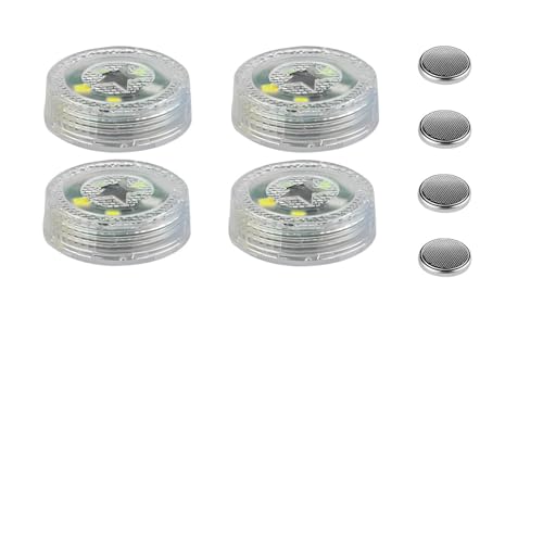 4 PCS Wireless Car Door LED Warning Lights, 5 LED Roadside Strobe Lamp for Anti Rear End Collision, Universal Flashing Safety Signal Light for Sedans SUVs Trucks Vans (White) - color: White