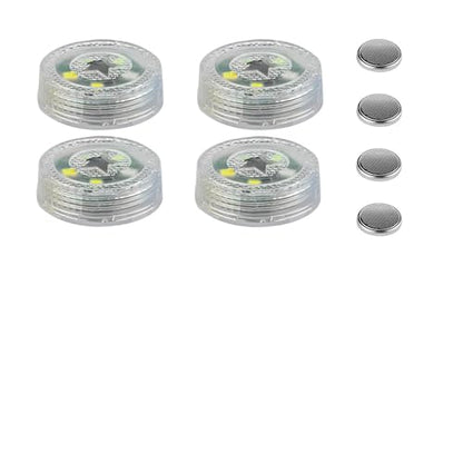 4 PCS Wireless Car Door LED Warning Lights, 5 LED Roadside Strobe Lamp for Anti Rear End Collision, Universal Flashing Safety Signal Light for Sedans SUVs Trucks Vans (White) - color: White