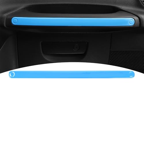 for Jeep JK Passenger Handle Trim Cover for Jeep Wrangler JK JKU 2011-2017 Light Blue Interior Accessories 1pc - color: Blue