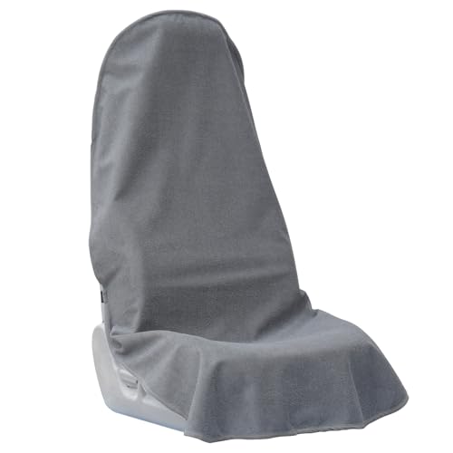 Car Seat Covers Universal Car Protective Front Seat Covers Washable Non-Slip Seat Protectors for Gym Workouts,Waterproof and Sweatproof Towel Seat Covers for Cars,Trucks, Jeeps (Grey) - color: Grey
