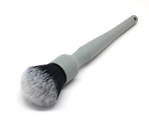 Detail Factory - Synthetic Detailing Brush Set - Ultra-Soft Interior Car Cleaning Brushes for, Screens, Emblems, & Tight Spaces - Gray - color: Gray