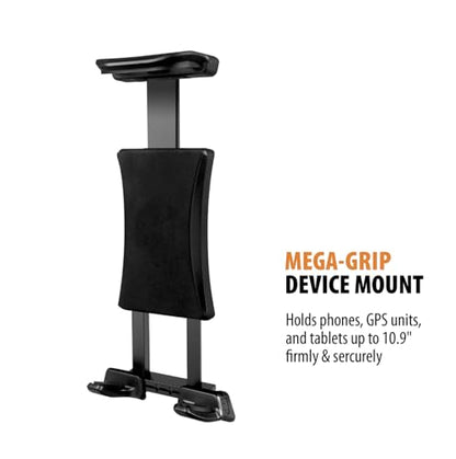 ToughTested TNT Tough N' Thirsty Mega XL Cupholder & Device Mount | Expands to Fit 1.2L Bottles | Adjustable 9" Gooseneck Arm for Phones, Tablets, GPS | Heavy-Duty Vehicle Accessory