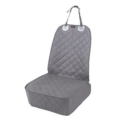 HONEST OUTFITTERS Dog Car Seat Covers, Pet Front Cover for Cars, Trucks, and Suv's - Waterproof & Nonslip Dog Seat Cover(Gray) - color: Grey