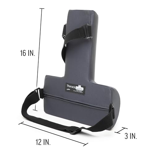 OPTP Thoracic Lumbar Back Support - Full Back and Lumbar Support for Improved Sitting Posture, Upper/Lower Back Support for Chair, and Car Back Cushion for Travel