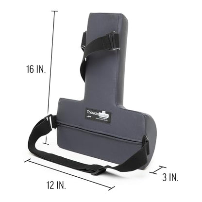 OPTP Thoracic Lumbar Back Support - Full Back and Lumbar Support for Improved Sitting Posture, Upper/Lower Back Support for Chair, and Car Back Cushion for Travel