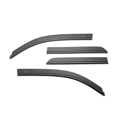 Husky Liners Low Profile Ventvisor Rain Guards | Fits 2016-2023 Toyota Tacoma Double CAB | Front & Rear, 4-pc Matte Black - 2867036