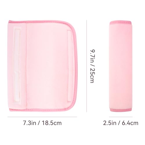 yuntop 2 PCS Car Seat Belt Pads Cover Soft Seat Belt Shoulder Pad Safety Belt Strap Shoulder Pad Comfortable Driving Compatible with Most Cars Helps Protect You Neck and Shoulder (Pink) - color: Pink