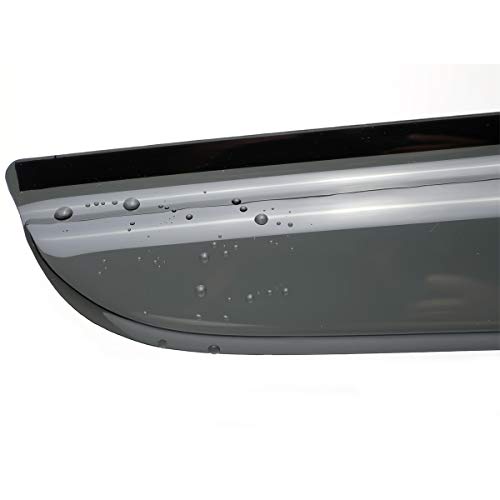 94364 Side Window Visors Wind Vent Deflector,4pcs Outside Mount Tape-On Nice Sun Rain Guards Set for 2013-2016 Mazda CX-5 - size: 2013-2016 Mazda CX5(Dark Smoke)