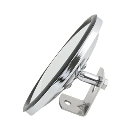 Grand General 33270 Chrome 5" Convex Blind Spot Mirror with "L" Bracket - size: 5", style: Center-Chrome