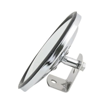 Grand General 33270 Chrome 5" Convex Blind Spot Mirror with "L" Bracket - size: 5", style: Center-Chrome