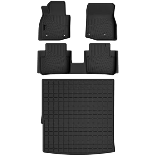 Auxko All Weather Floor Mats Cargo Mat for Mazda CX-50 Hybrid 2025 2026 TPE Liners All Season Accessories Guard Odorless Anti-Slip Floor Liners for Mazda CX50 Hybrid - size: Large