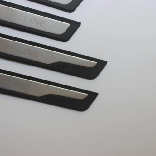 Fashion Style Door Sill Scuff Plate Guard Sills Protector Trim Compatible with Honda Ridgeline 2017-2022