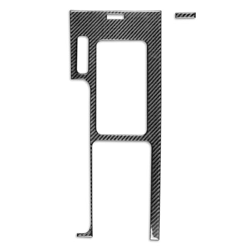 2pcs Real Soft Carbon Fiber Car Center Console Gear Shift Box Outer Panel Decoration Trim Sticker Compatible with Ford Mustang GT/Shelby 2009-2014 Auto Interior Accessories Black - color: Gear Shift Panel