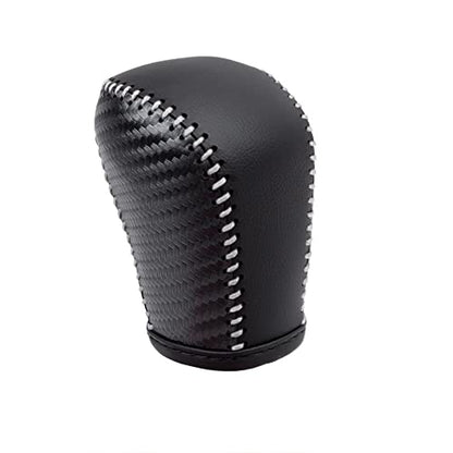 Auto Car Leather Gear Shift Knob Cover for Honda Civic 10th Gen 2021 2020 2019 2018 2017 2016 Accessories (E) - color: E