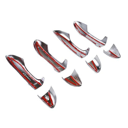 7004 Triple Chrome Plated ABS Door Handle Cover for 2014-2018 Toyota Corolla Sedan