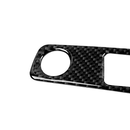 NVCNX Real Carbon Fiber Compatible with Audi B9 A4 S4 2017-2025 / A5 S5 RS5 2018-2025 2019 2020 2021 2022 2023 2024 Car Center Console Volume Control Panel Cover Sticker Interior Trim Accessories 1PC - color: Console Volume Control Panel