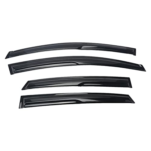 Tape-On Window Visors Deflectors Rain Guards 4 Piece Set ‎Compatible with 2012-2015 Honda Civic Sedan 94462 - size: 2012-2015 Honda Civic