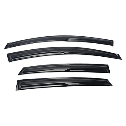 Tape-On Window Visors Deflectors Rain Guards 4 Piece Set ‎Compatible with 2012-2015 Honda Civic Sedan 94462 - size: 2012-2015 Honda Civic