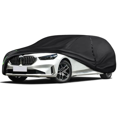 16-Layer 600D Heavy Duty Universal Full Car Cover for Outdoor & Indoor Use - All Weather Sun UV Rain Snow Dust Proof, Waterproof Scratch Resistant, Fits Sedan Body Length 205"-216"/17-18 ft - size: Sedan-550
