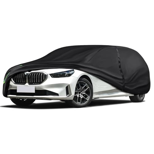 16-Layer 600D Heavy Duty Universal Full Car Cover for Outdoor & Indoor Use - All Weather Sun UV Rain Snow Dust Proof, Waterproof Scratch Resistant, Fits Sedan Body Length 205"-216"/17-18 ft - size: Sedan-550