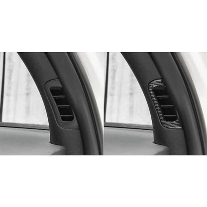 NVCNX Real Premium Carbon Fiber Accessories for Dodge Durango 2011-2020 2012 2013 2014 2015 2016 2017 2018 2019 Car Inner A Pillar Post Air Vent Cover Interior Trim Sticker Decal 2PCs - color: 2011-2020 Inner A Pillar Post Air Vent Trim