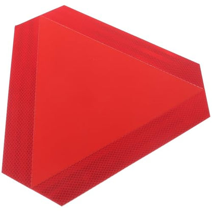 BESTOYARD Slow Moving Vehicle Sign Reflective Triangle Warning Board with Red Reflective Strips Sturdy Safety Sign for Cars and Trucks Nighttime Visibility