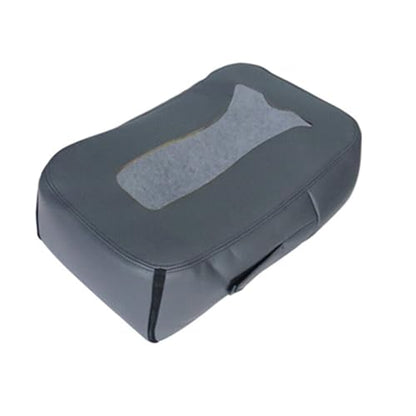 Leather Console Jump Seat Armrest Cover Dark Gray with Dipper Desgin Compatible with Chevy Silverado Tahoe Avalanche GMC Yukon Sierra 2007 2008 2009 2010 2011 2012 2013 2014 - color: Dark Gray