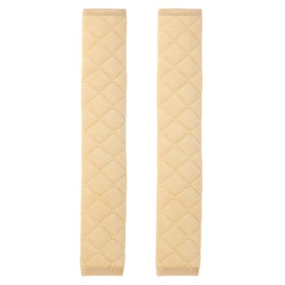 HARFINGTON 2pcs Shoulder Strap Cushions 13 Inch Car Seat Belt Pads Cover Auto Seatbelt Strap Shoulder Pad Automotive Seat Belt Cushion Pad for Auto SUV Truck, Beige - color: Beige, size: 13 Inch