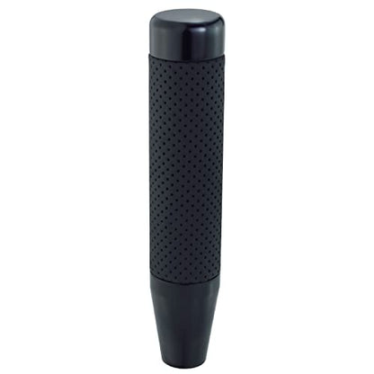 Long Gear Shifter Knob Leather Covered Car Stick Shift Lever Alloy Handle Fit Most Manual Vehicles, Black - color: Black