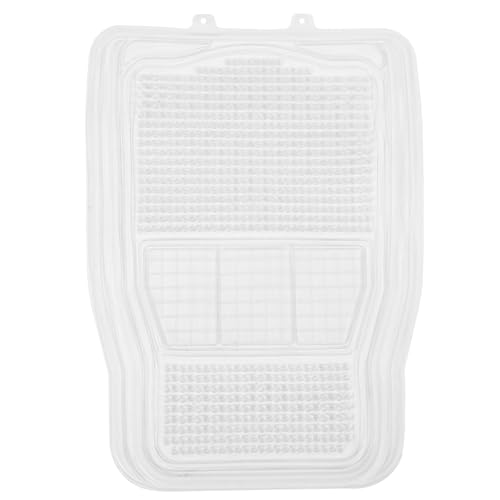 Healeved Silicone Car Floor Mat, Front Vehicle Foot Mat, Waterproof PVC Automotive Floor Protection for Easy Cleaning and Sturdy Use