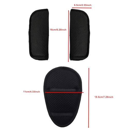 3 Pack Car Seat Strap Covers,Car Seatbelt Crotch Cushion for Newborns Infants Kids, Car Seat Belt Kit for Toddlers,Universal Seat Belt Strap Covers