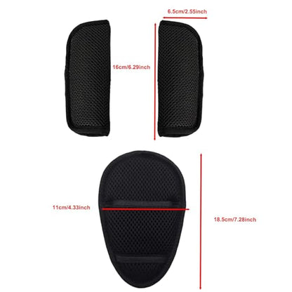 3 Pack Car Seat Strap Covers,Car Seatbelt Crotch Cushion for Newborns Infants Kids, Car Seat Belt Kit for Toddlers,Universal Seat Belt Strap Covers
