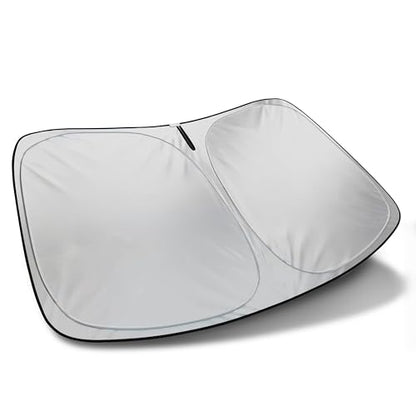 Autotech Park Foldable Sunshade Compatible with 2022-2025 Rivian R1S and R1T, UV Reflective and Easy Storage, Custom-fit Car Windshield Sun Shade