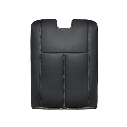 Muslogy Center Console Armrest Cover Fit for Chevy Silverado/Tahoe & GMC Sierra/Yukon 2007-2013 Accessories, Comfort Armrest Pad Console Lid Cushion Vegan Leather Regular Thick(Jump Seat ONLY) - size: 1) 07-13 |Slv&Tahoe&Sra&Yukon| Jump Seat, Regular