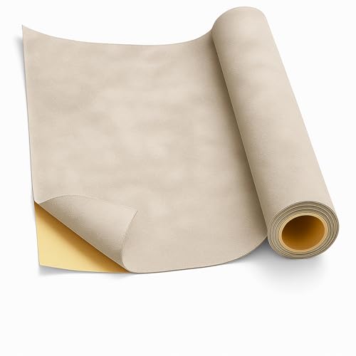 Self-Adhesive Suede Decorative Film for Car - Headliner/Dash/Door/Trunk | Stretchable & Scratchproof Ultra-Fiber Leather | DIY Peel & Stick (Light Gray, 40"x59") - color: Light Gray, size: 40"x59"