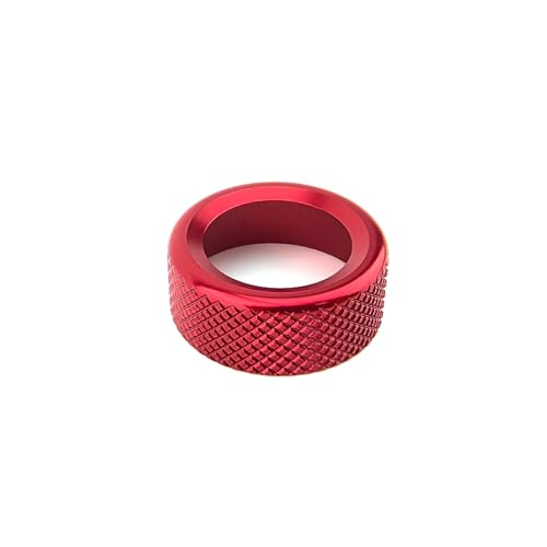 Aluminum Car Gear Control Knob Cover Drive Mode Gear Shift Switch Knob Protective Cover Compatible with Kia K5 2021-2025 Accessories (Red Style) - color: Red Style