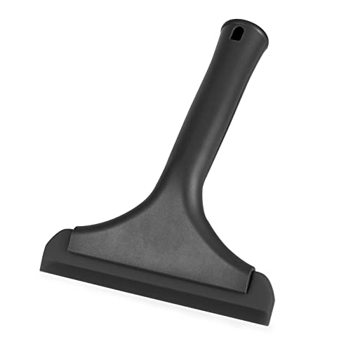 Gomake Small Silicone Squeegee Window Shower Squeegee Tool,Auto Water Blade for Car Windshield, Window, Mirror, Glass Door,Bathroom - color: Black+black